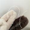 Серия мягких молочно-кофейных цветов Имитация меха Кроличий мех Задняя часть головы Прическа Заколка-коготь Теплая Большая плюшевая акула Заколки Заколки для волос