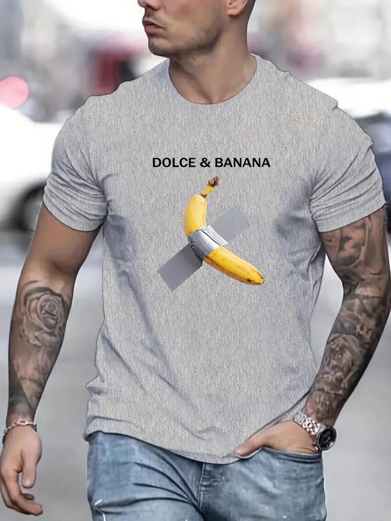 Летняя мужская женская футболка дизайнерская футболка с принтом банана 3D футболка с коротким рукавом свободная верхняя одежда