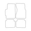 [Blm]Ho028 Черный - Комплект велюровых ковриков для Honda Cr-V I 1995-2001 - Черная окантовка