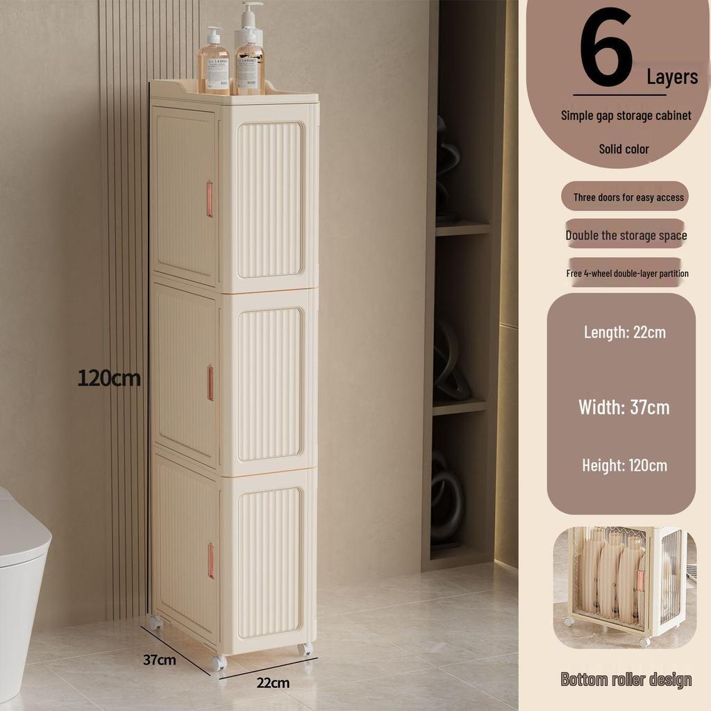 Waterproof Bathroom Gap Storage Cabinet & Drawer Rack