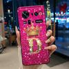 Чехол для ZTE Nubia Z80 Ultra 5G Мягкий Уникальный Дизайн Счастливая Буква А-Я Корона Черный Чехол для ZTE Nubia Z80 Ultra 5G Ударопрочный Чехол