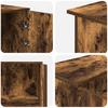 Reception Desk in Smoked Oak Finish 155 x 50 x 103.5 cm Engineered Wood