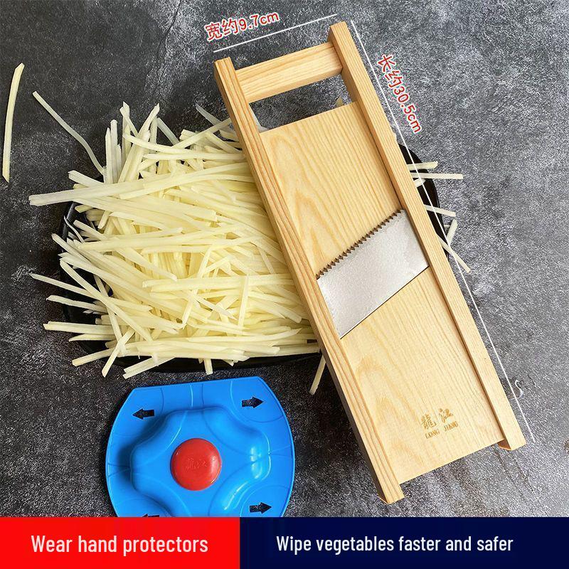 Картофелерезка и терка для овощей Longjiang 5-Coarse: Очиститель и слайсер для древесины