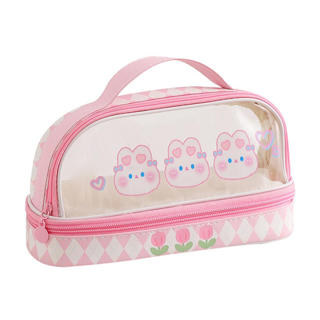 Водонепроницаемый пенал для карандашей с рисунком, симпатичная прозрачная канцелярская сумка для школьников M