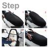 XXL Heat Resistant Breathable Motorcycle Seat Saddle Cover 3D Mesh Cover Black