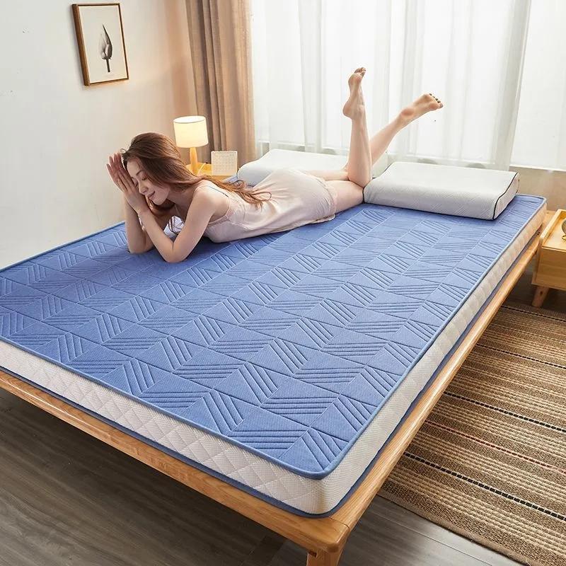 Матрас складной одинарный двойной нескользящий мягкий удобный матрас латексные матрасы резиновая подушка для защиты позвоночника