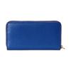 Gucci Logo Street Style Zipper Closure Leather Clutch Wallet Unisex Couple Style Blue