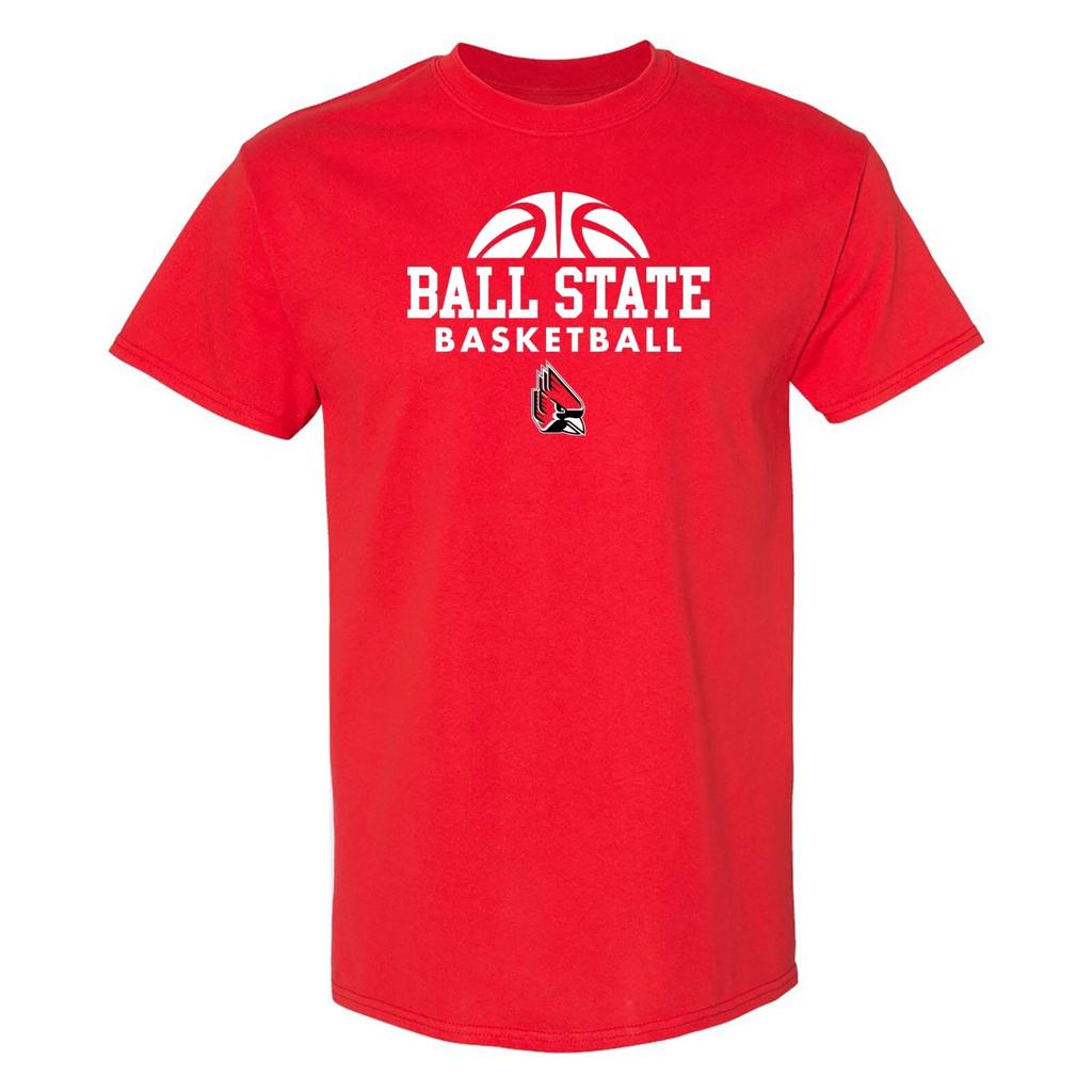Ball State Cardinals Баскетбол Ажиотаж - Футболка Спортивной Команды NCAA