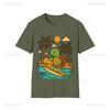 Surfing Turtle Unisex Graphic T Shirts Beach Vibes Tee Vacation Unisex Unisex Tee Summer Fashion High Quality Cotton Streetwear Tops