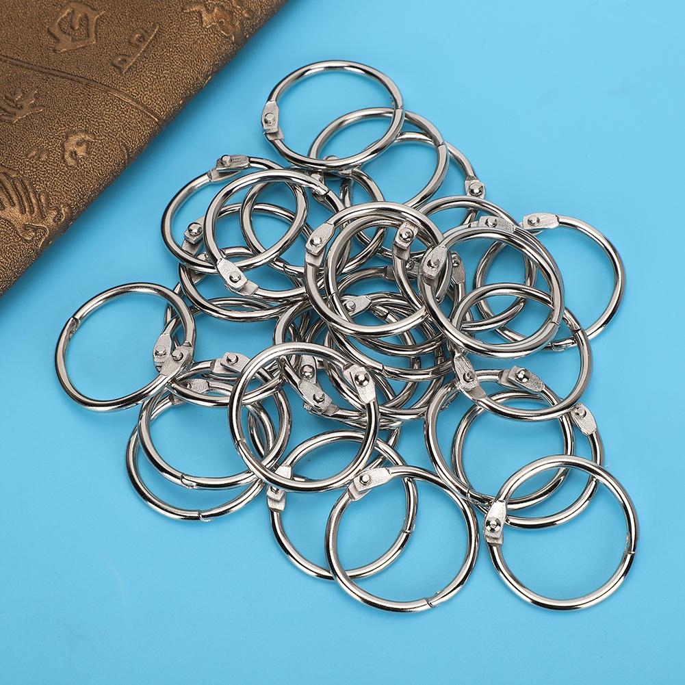 Tinplate Book Binder Loose Leaf Opening Circle Hoops for Scrapbook Album Stationery SuppliesSQ-25