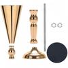 Golden Silver Wedding Flower Vases European Style Centerpiece Vases Elegant Candle Holder  Holiday
