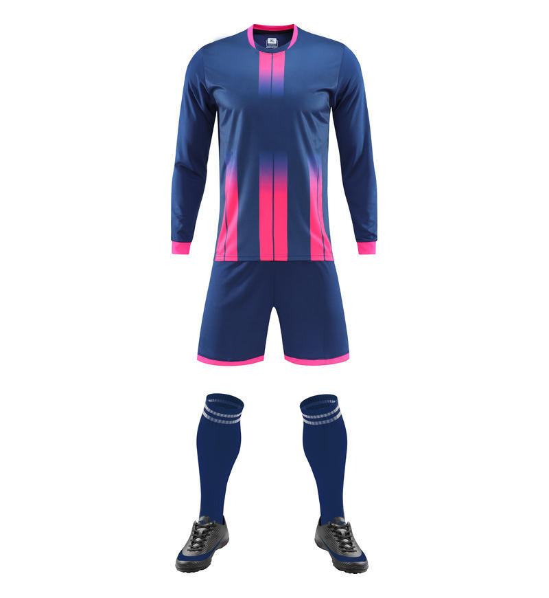 Long Sleeve Football Uniform Set Men'S Competition Training Team Uniform Kids Adult Sports Suit Jersey Soccer Men'S Football Man