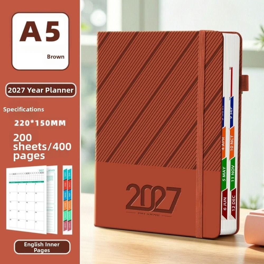 Wear-resistant 2027 Schedule Planner Notepad 12 Months To-do List Notebook Travel