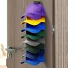 Стойка для хранения шляп на 8 шляп, крепится к стене, экономит место, органайзер для шляп, вместительная стойка для бейсбольных кепок