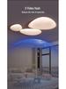 2025 Modern Pebble Cream Ceiling Lamp - Full Spectrum Eye Protection for Living Rooms