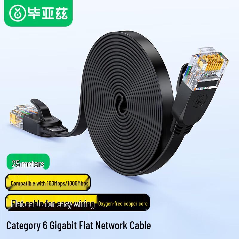 BIJIAZ CAT6 Flat Ethernet Cable