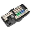 Fused Power Distribution Block 4 Way Distribution Fit for Cars Campervans Trucks Trailer UTV Boats