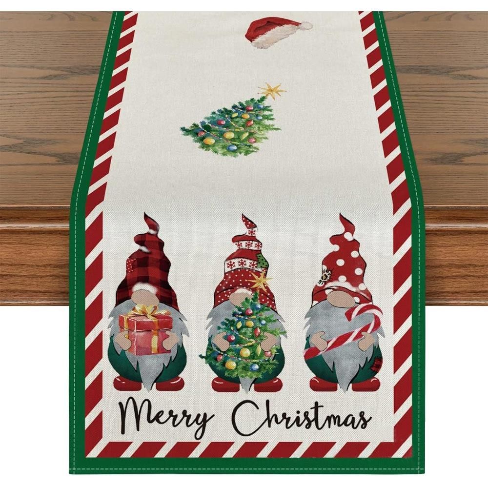 Merry Christmas Xmas Tablecloth Printed Table Cover New Year Table Flag Home Party Decor