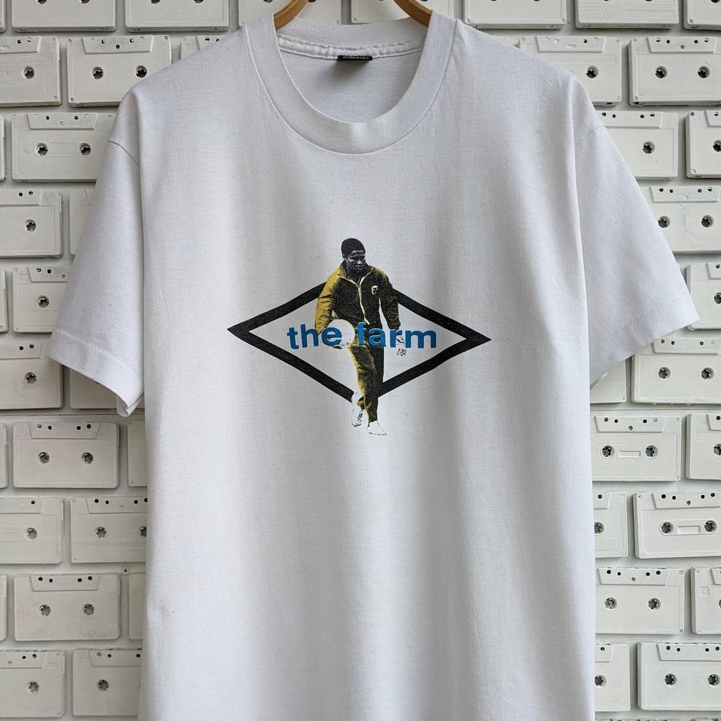Rare Vintage 90s The Farm T shirt British Alternative Indie Rock Band Merch Tee T-Shirt Mens Kids