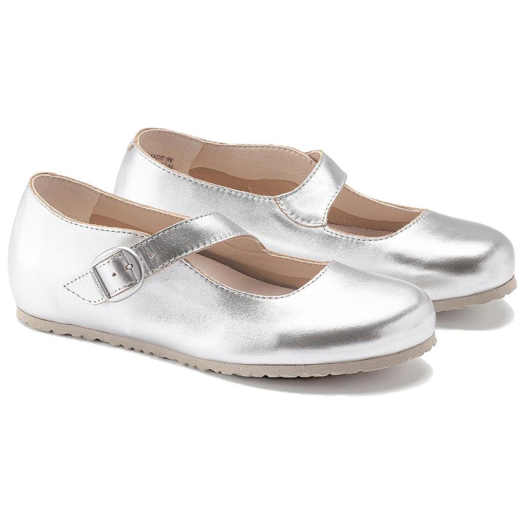 Birkenstock Tracy Leather Fashionable Mary Jane Shoes Women shoes Silver 1019729