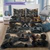 Golden Triangle AC Symbol Bedding Duvet Cover Set Soft Microfiber Fabric Assassin Creed Series Multiple Pattern Bed Linen For Video Game Fans