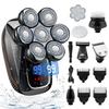 Electric IPX7 Rotary Nose Hair LED Perfect Gift for Dad or Gift Set Men's Shaver, 6-in-1, Waterproof, Wet/Dry Use, Shaver, Trimmer, Face/Head Shaver,