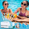 Тест-полоски для бассейна 100 штук Тест-полоски для бассейна для воды Многофункциональные Быстрый тестер для гидромассажной ванны Инструменты для мониторинга для заднего двора