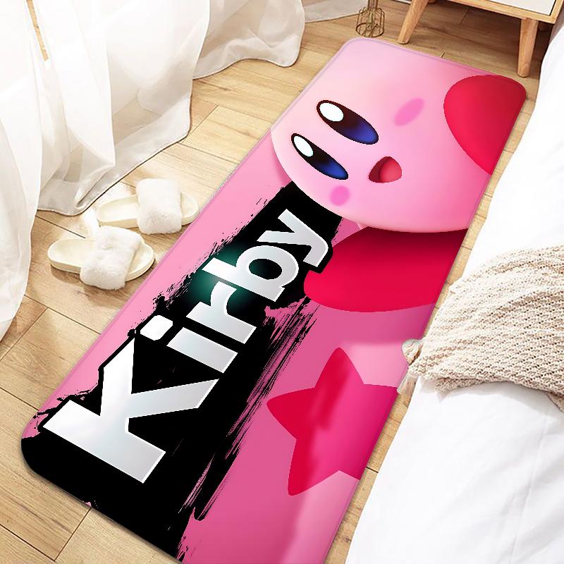 Game Pink Star K-Kirbys Door Mat Entrance Non-slip Doormat Washable Kitchen Carpet Living Room Hallway Rugs Bathroom Bath