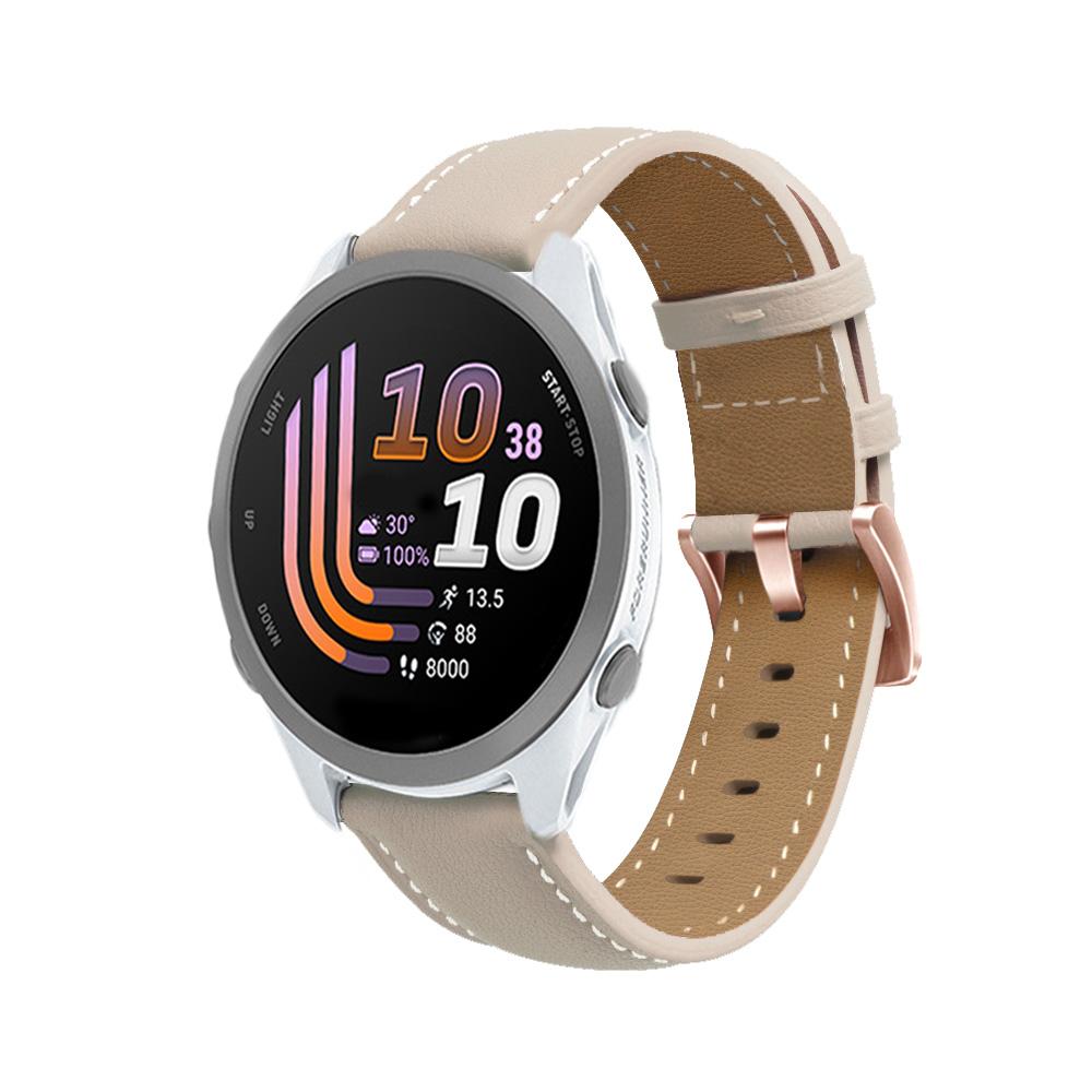 18мм 20мм Кожаный ремешок для Garmin Venu 4 41мм Forerunner 170Music 170 70 165 Vivoactive4S 5 6 Браслет Venu SQ2 Plus 2s 3s