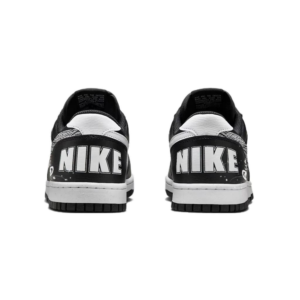 Nike Большие Устойчивые к истиранию Устойчивые к истиранию Низкие Кеды для скейтбординга Унисекс Черный Серебристый 355152-016(Команда1573-)
