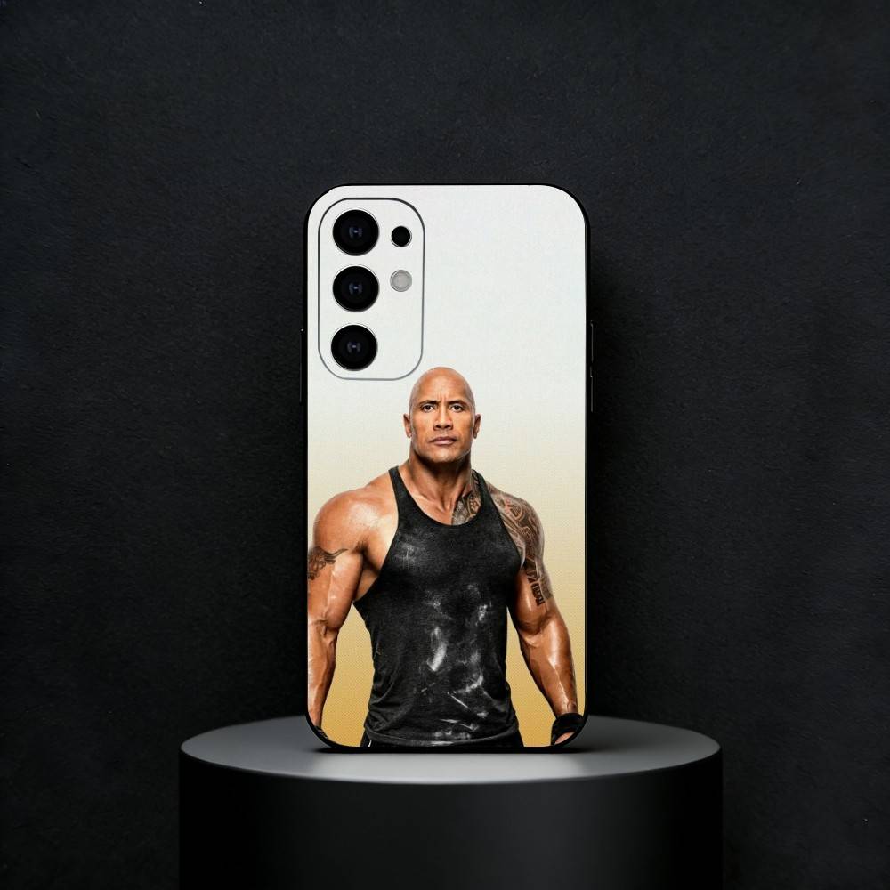 Чехол для телефона The Rock Dwayne J-Johnson для Samsung S25,24,23,22,30,21,10,9,Ultra,Plus,FE 5G Черный Мягкий чехол