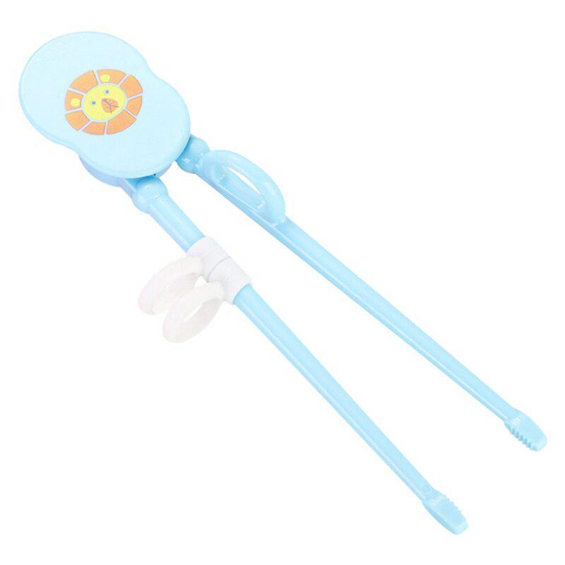 Мультяшные пластиковые простые в использовании тренировочные палочки для еды с силиконовым кольцом на палец для малышей, детей, взрослых и начинающих