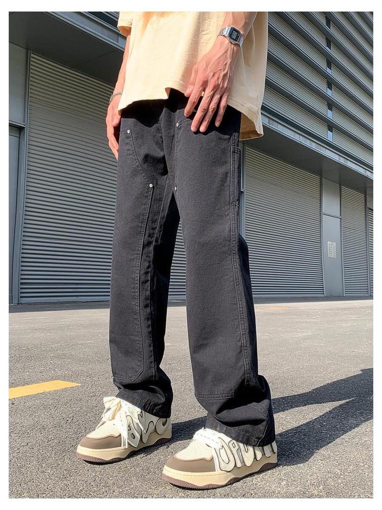 LKTM Мужские повседневные брюки свободного покроя в стиле ретро Lumberjack High Street