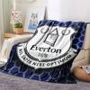 1PC Everton F.C Patterned Flannel Blanket Suitable For All Seasons for Home Decor Warmth and Comfort Gifts Holiday Present