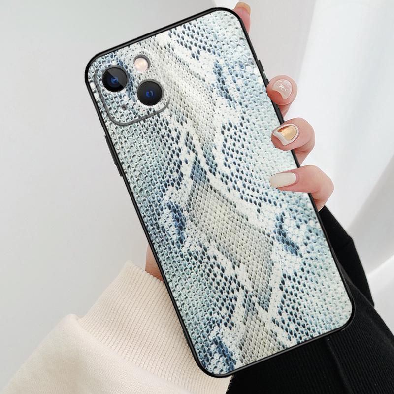 Чехол для телефона под змеиную кожу для iPhone 17 Pro Max 16 15 11 13 12 14 Pro Max mini 15 16 Plus 16e 17 Air Cover