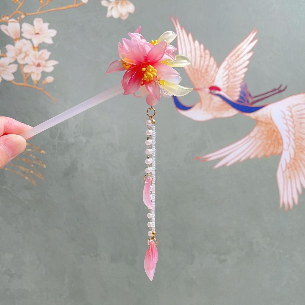 Старинная ретро-китайская шпилька для волос ханьфу для девочек