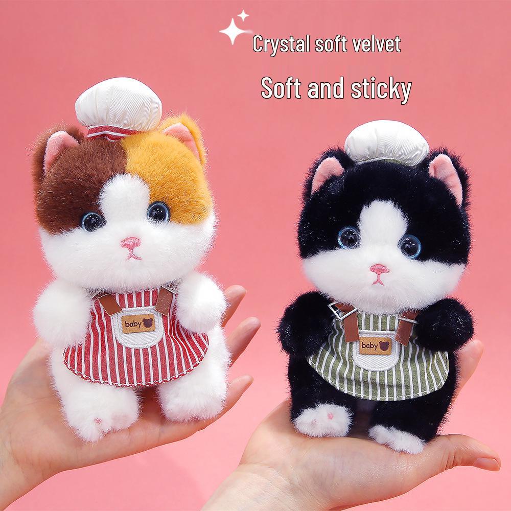 Calico Cat Plush Doll Keychain - Cute & Comforting Birthday Gift