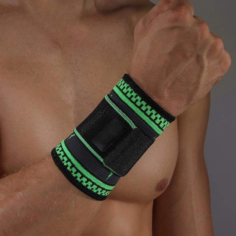 Мужской регулируемый эластичный фиксатор запястья для фитнеса, тенниса и бадминтона