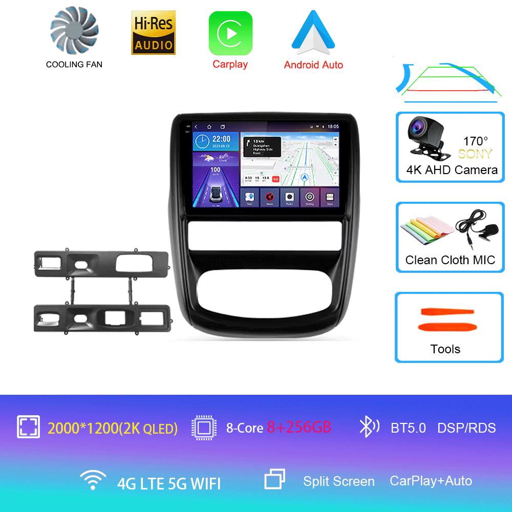 Автомобильное радио Android 14 для Renault Duster 1 2010 - 2015 для Nissan Terrano 2014 - 2020 Навигация GPS Мультимедийный проигрыватель Стерео BT