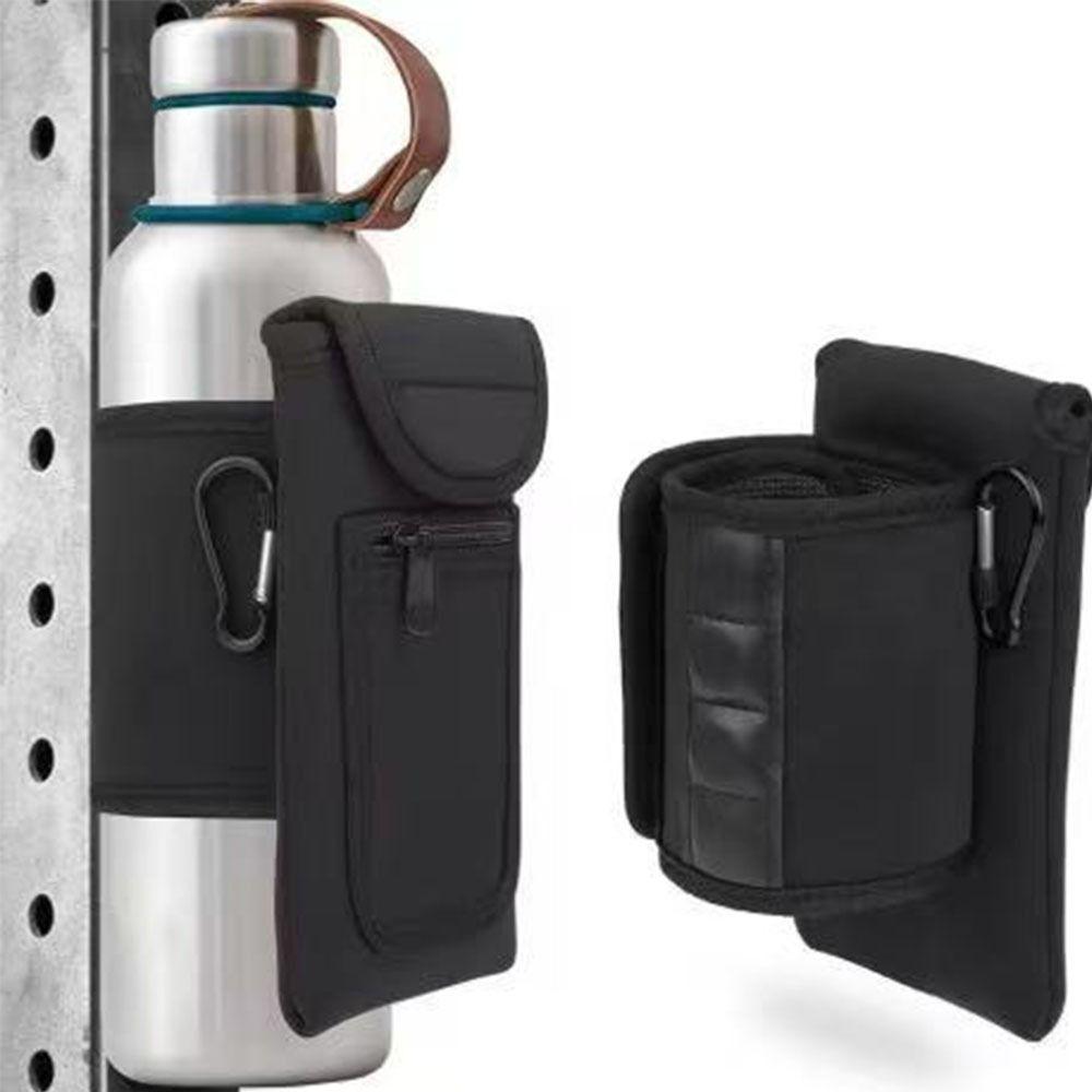 Portable Water Bottle Bag Large Capacity Magnetic Bottle Sleeve Gym Sling Bag  Gym Accessories