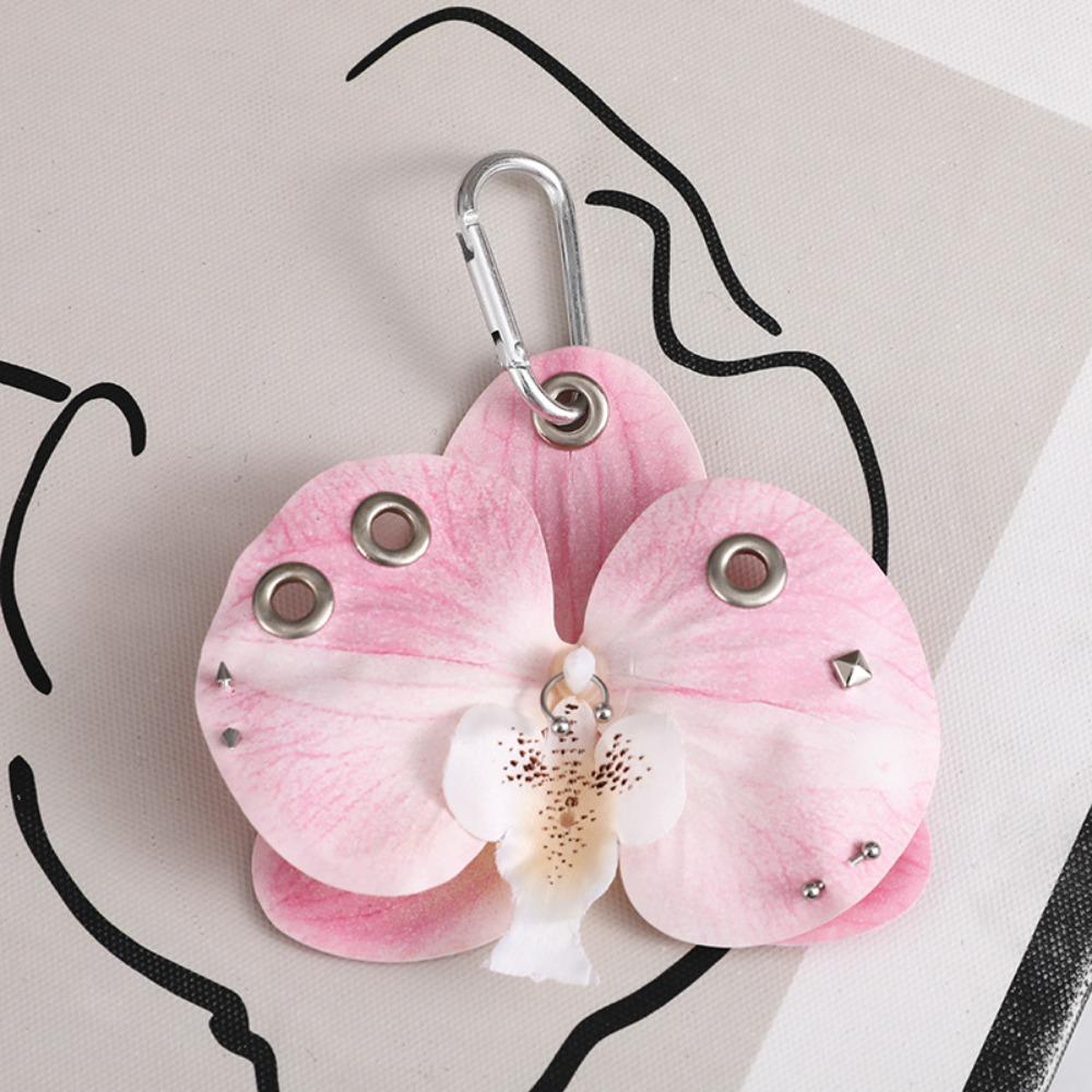 Backpack Decoration Orchid Lily Keychain Colorful Backpack Hangings Decor
