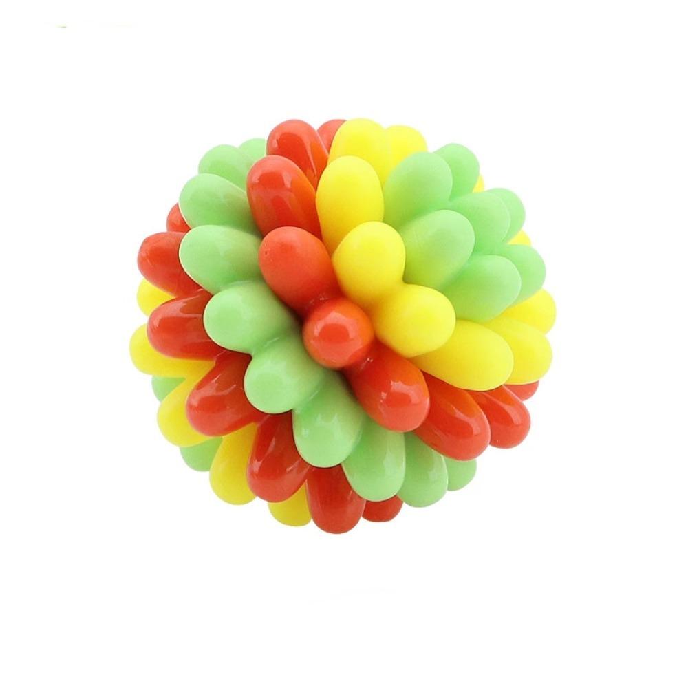 Colorful Dog Elastic Ball Toy Bite Resistant TPR Interactive Dog Toy Interactive Play