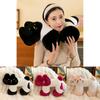 Cute Cat Plush Toy Neck Pillow With Pp Cotton Filling For Home Office Decor