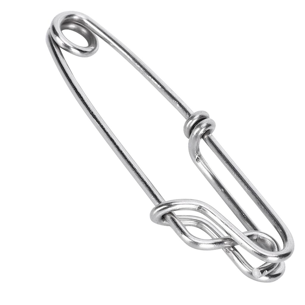 15pcs Stainless Steel Tuna Clips Longline Branch Hangers Snap Fishing Accessory Easy On Off