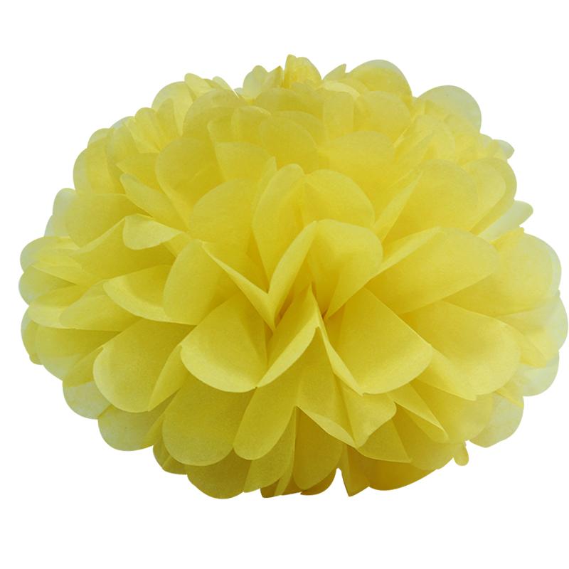 Holiday Supplies 10 " (25cm )Fluffy Tissue Paper Pom Poms Hanging Rose Flower Balls Garlands Wedding Baby Shower Party Decoration