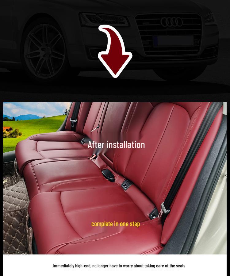 Leather Replacement Covers for A6 A8: Seat, Interior, Console, Dashboard Renovation