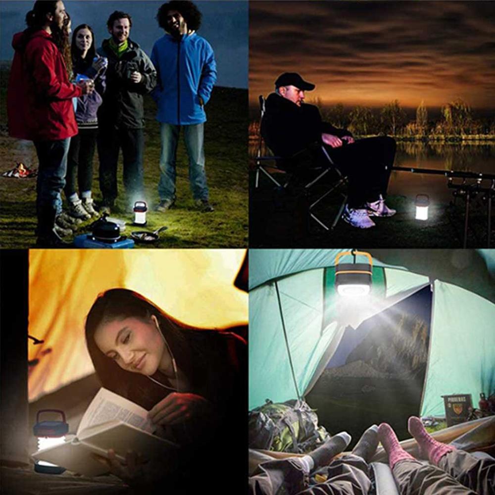 Светодиодный фонарик на солнечной батарее, мощный, для кемпинга, палаточный фонарь, ручной фонарь, лампа-фонарь