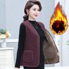 Women Vests Waistcoats Autumn Winter Button Lamb's Fleece Vests Sleeveless Jacket 5XL Large Size Button Coats Trendy Outwear