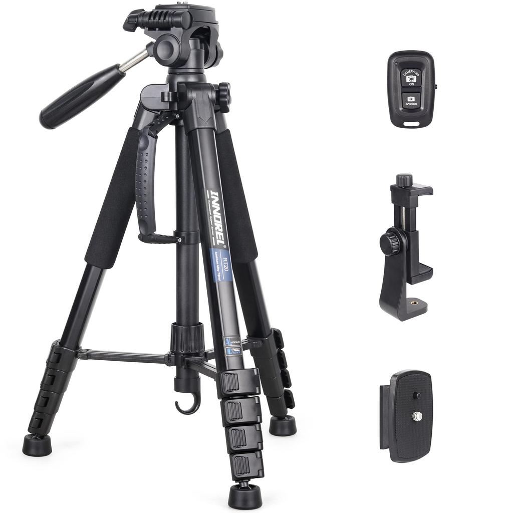 Smartphone Video Camera 8kg Load Camera Mini 51cm Maximum Lever Storage Bag RT20 Tripod, Tripod, Tripod, 3-WAY Head, Capacity, 5-Stage Telescopic,