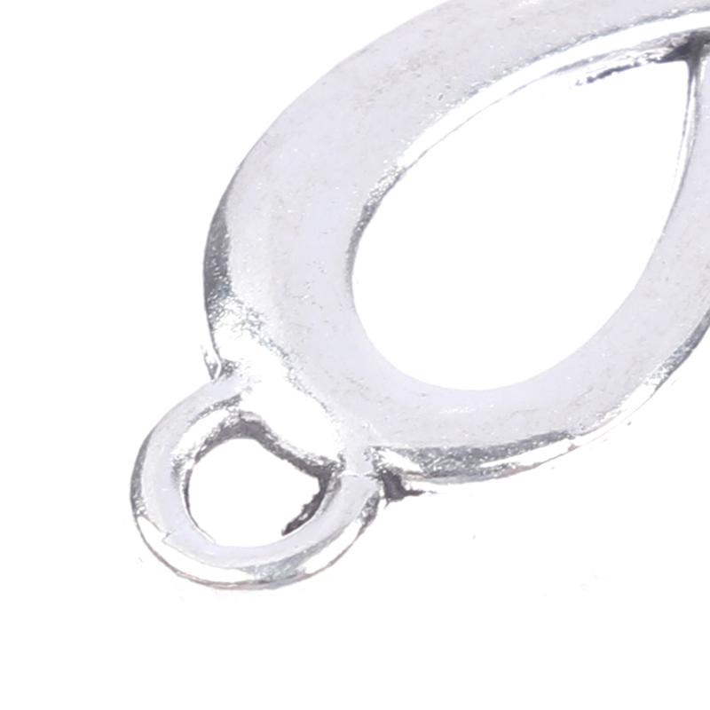 20 шт. Подвески Ссылка Символ бесконечности Соединение Серебряный цвет Подвески Изготовление своими руками